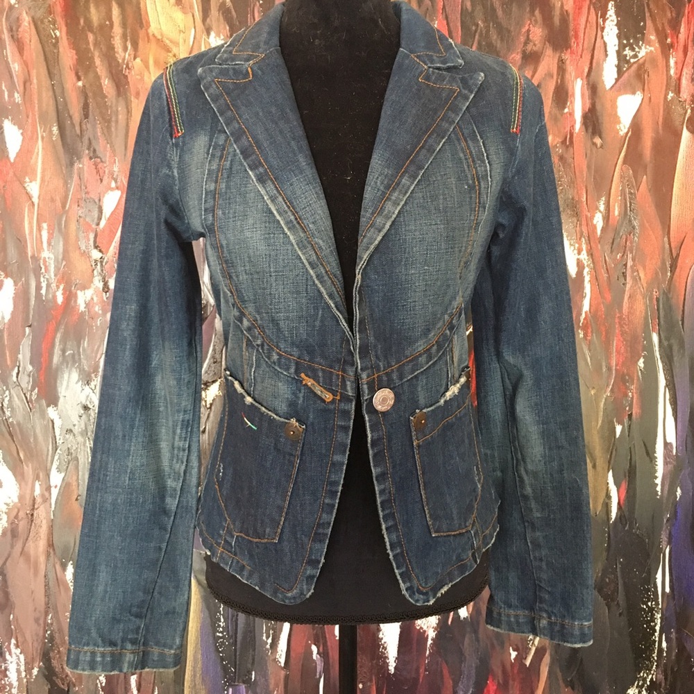 L.A.M.B jean blazer