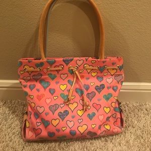 Pink heart print Dooney & Bourke purse!!👛