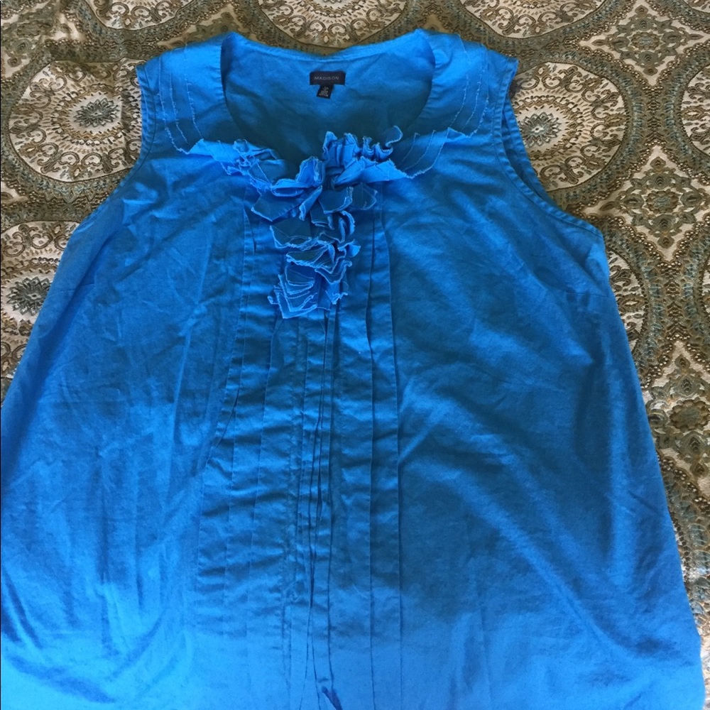 EUC, women's blouse with side zip