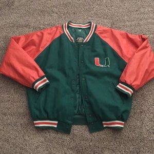 Vintage Miami Hurricanes varsity jacket