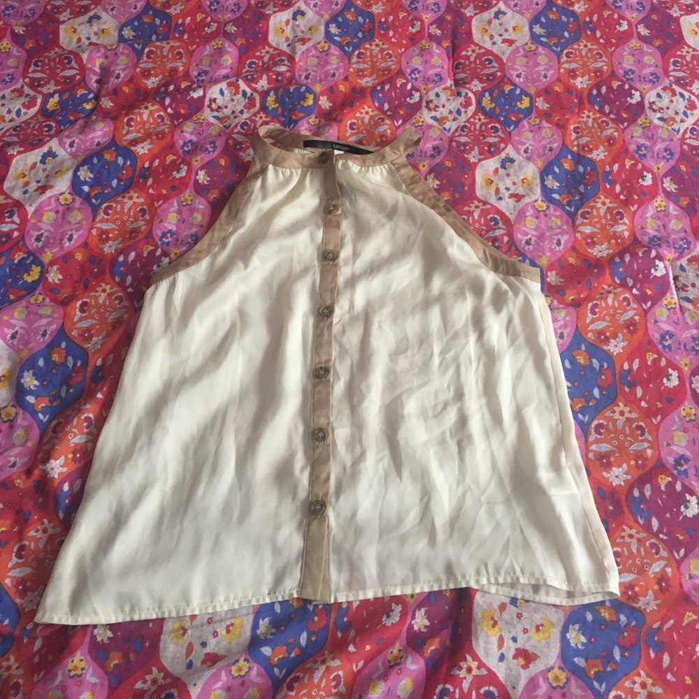 Kensie Button down top