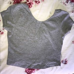 Brandy Melville Grey Crop Top