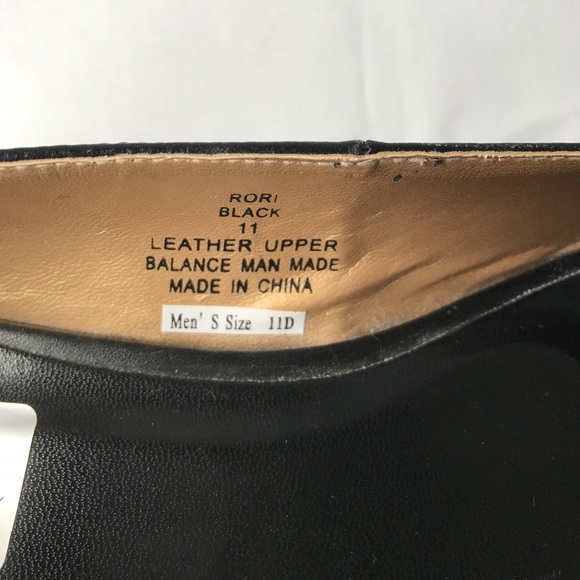 Le Dame - Rori Black Leather Peep Toe Wedge 12.5 W - Picture 5 of 12