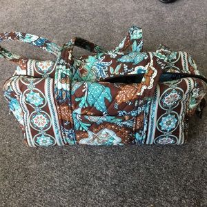 Vintage Vera Bradley java blue purse