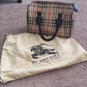 Authentic Burberry novacheck satchel