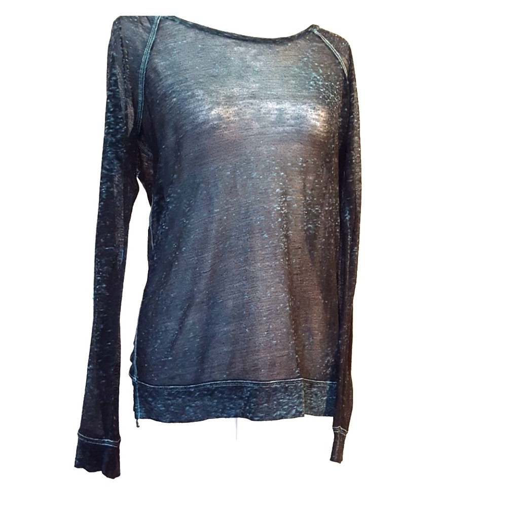 American Eagle Sheer Long Sleeve Shirt