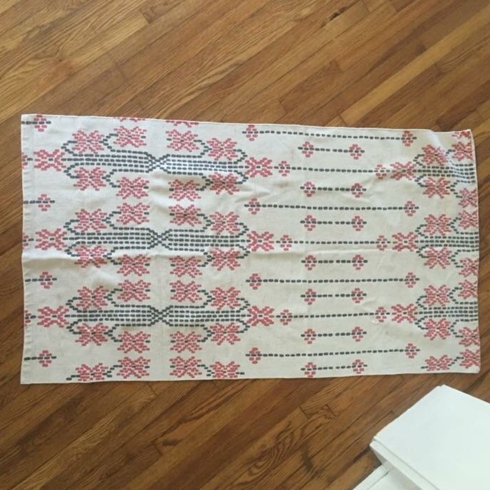 Urban Outfitters Scandinavian Canvas Area Rug