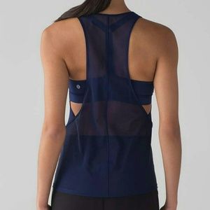 Lululemon Light n Breezy Tank Hero Blue NWT size 4
