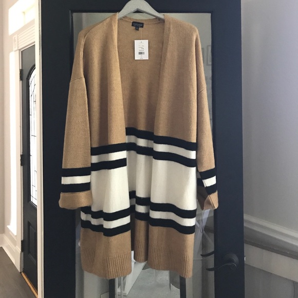 colorblock cardigan sweater