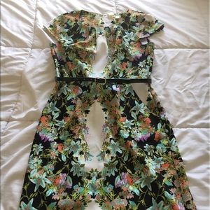 Emma and Michelle beautiful floral dress