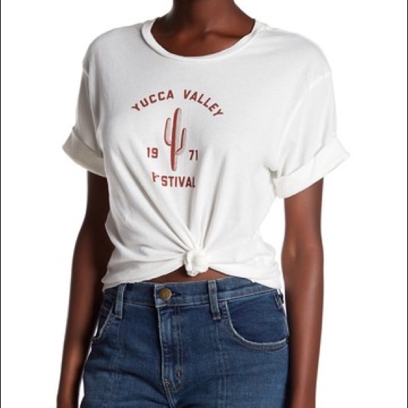 Current Elliott NWOT Distressed Tee - Picture 3 of 5