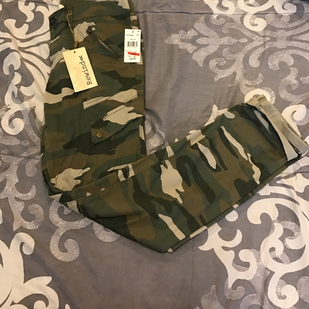 Camo cargo pants
