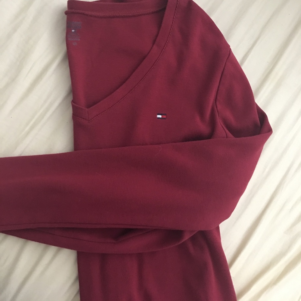 Red longlseeve tee