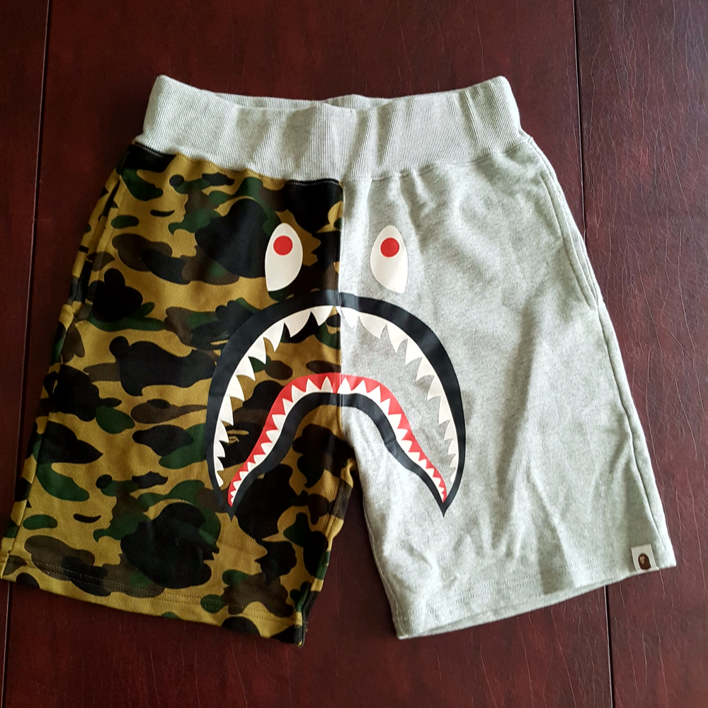 Bape Shark Camo Shorts Mens
