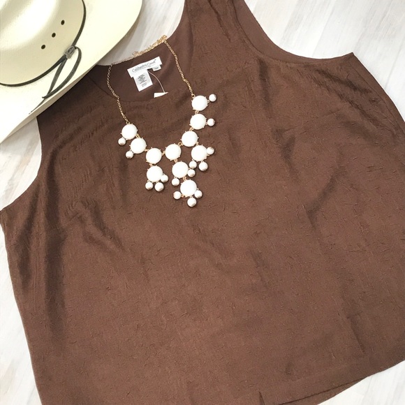Coldwater Creek Tops - Coldwater Creek lined gauze tank