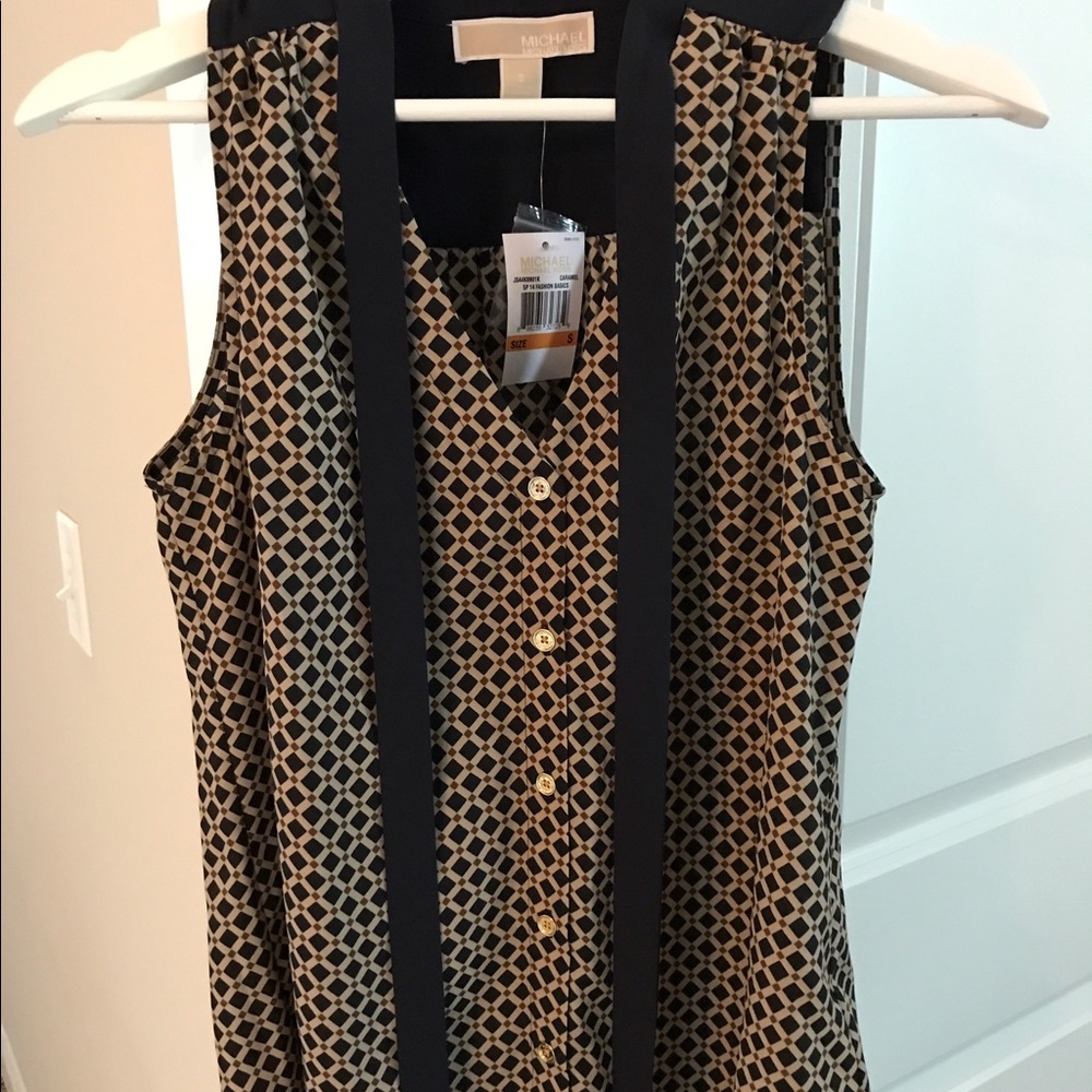 NEW! Michael Kors Silk Sleeveless Top