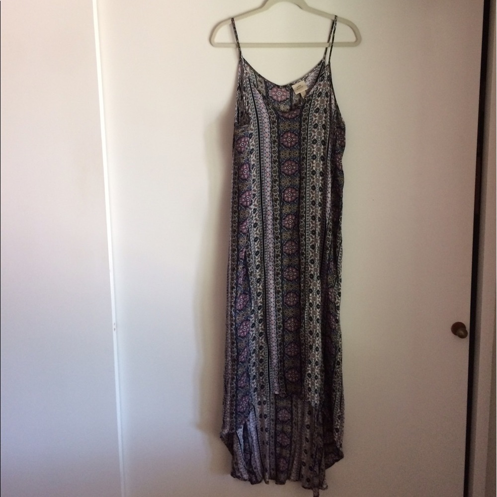 Boho print high-low dress :: Knox Rose