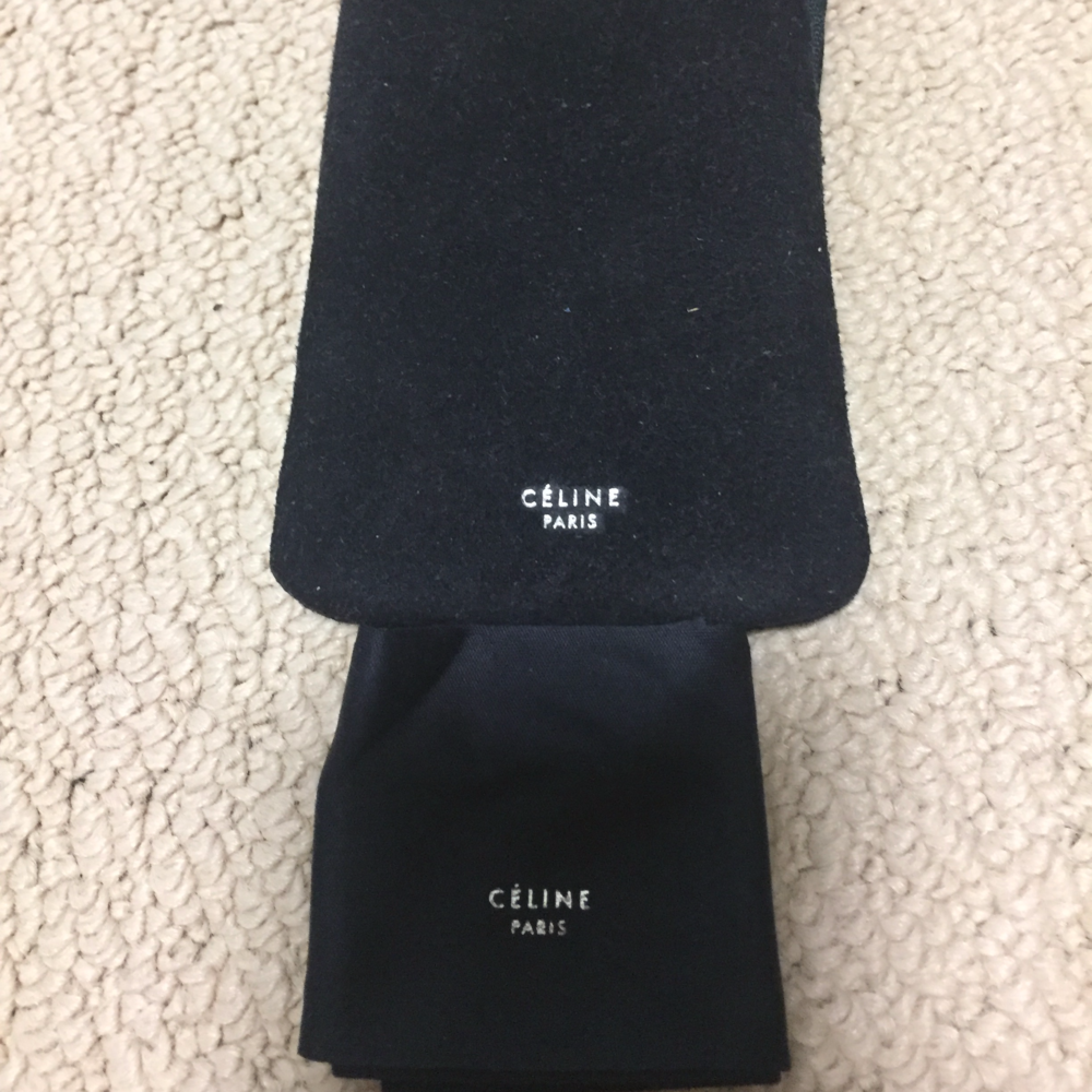 Céline sunglass case and cleaning cloth