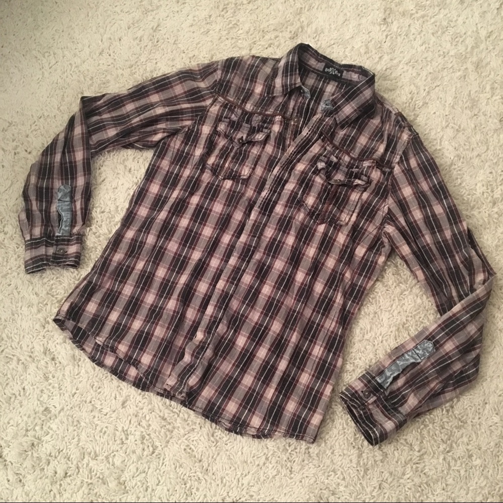 X-RAY MEN'S Plaid shirt
