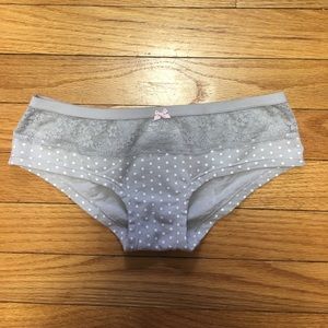 Aerie grey dot mini boybrief panties undies