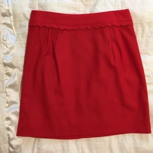 J Crew Scalloped Skirt