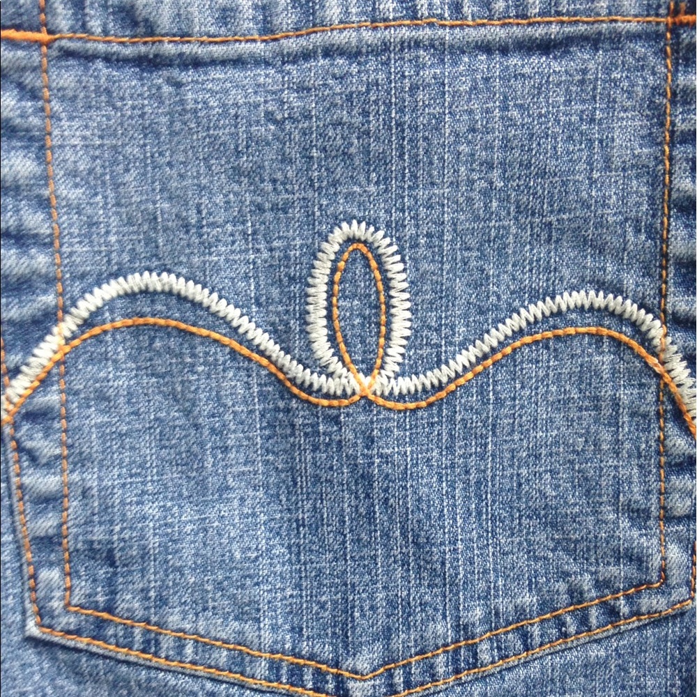 No Boundaries Stretch Blue Jean Skirt - Picture 3 of 8