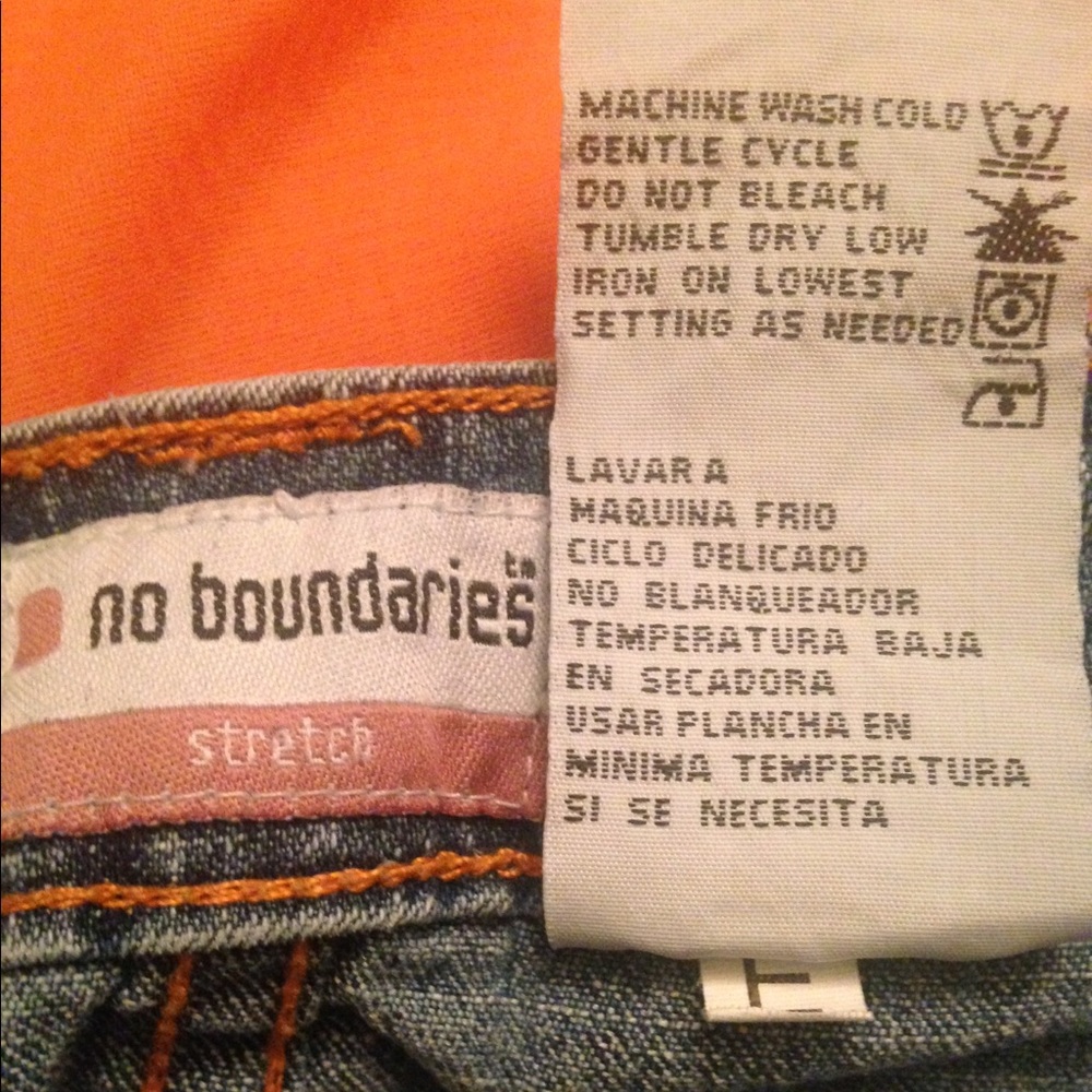No Boundaries Stretch Blue Jean Skirt - Picture 6 of 8