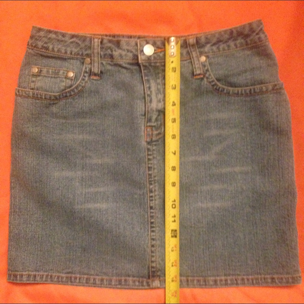 No Boundaries Stretch Blue Jean Skirt - Picture 7 of 8