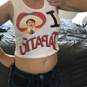 Tapatio crop muscle tank tee