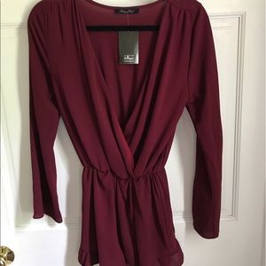 Maroon romper