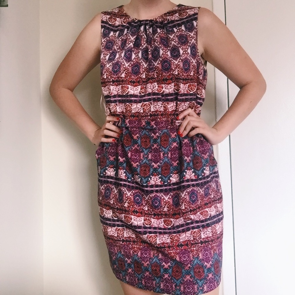 Forever 21 Contemporary printed belted shift dress