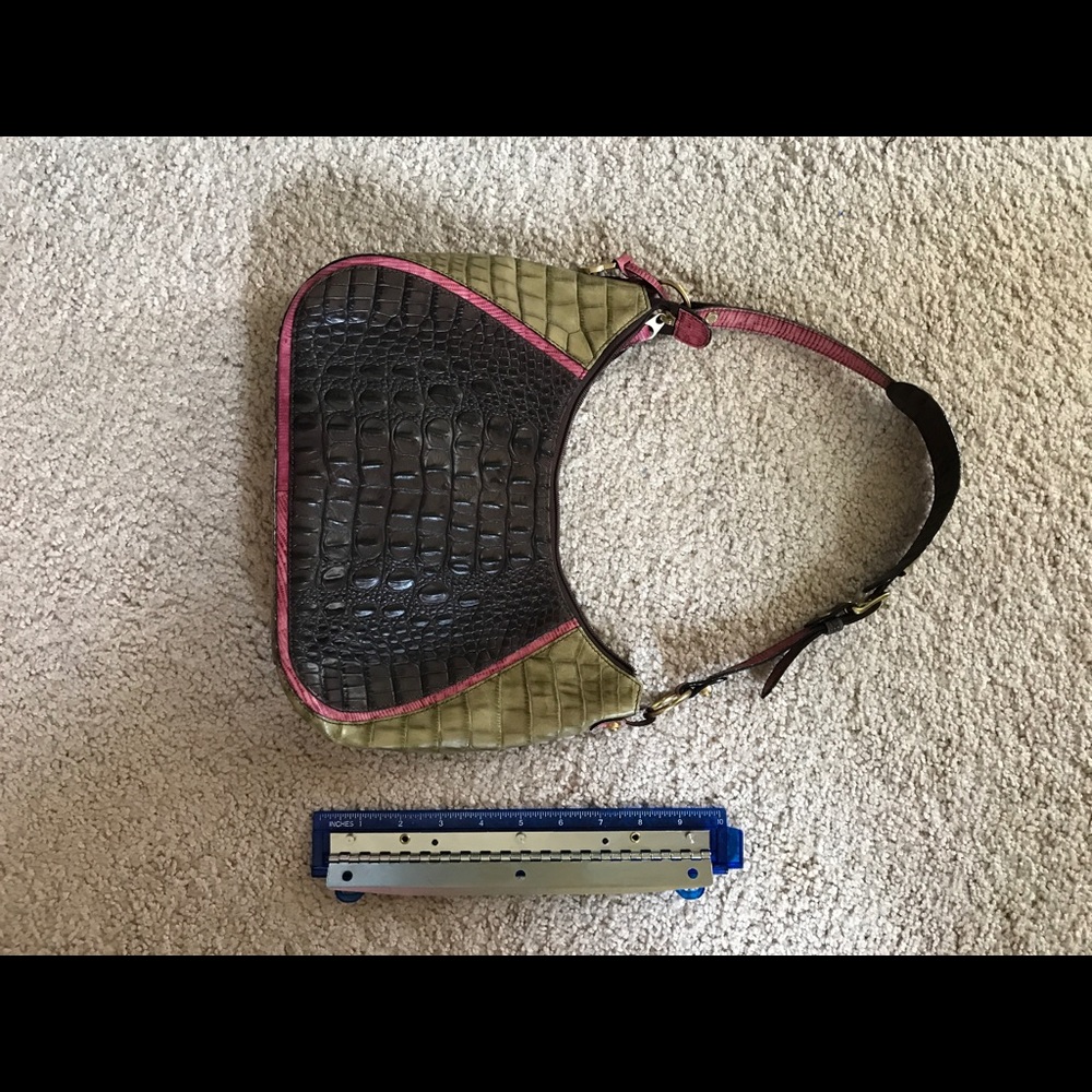 Brahmin Pink and Green purse!