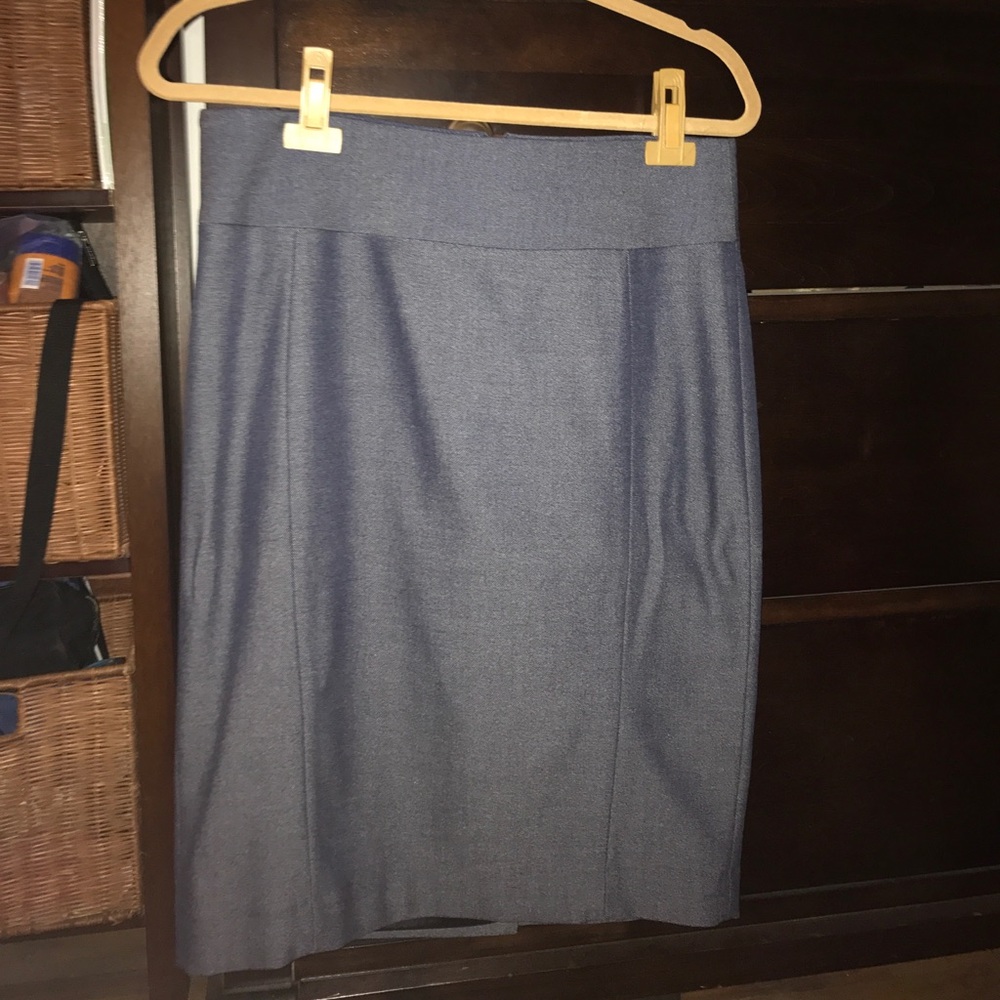 Grayish / blue pencil skirt
