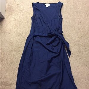 Ann Taylor Loft Blue Wrap Dress