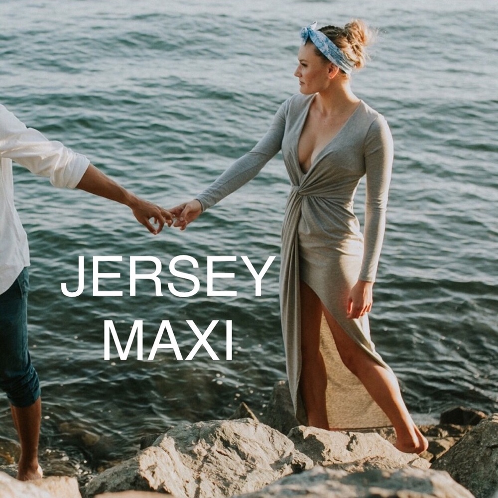 Engagement Jersey Drape Dress