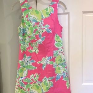 Lilly Pulitzer Pink Lemonade Print shift dress