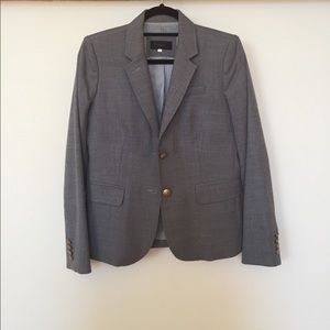 J.Crew Grey Schoolboy Blazer Size 2 - gold buttons