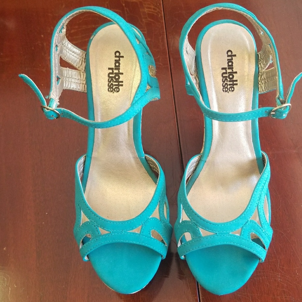 Teal wedges - Picture 3 of 3