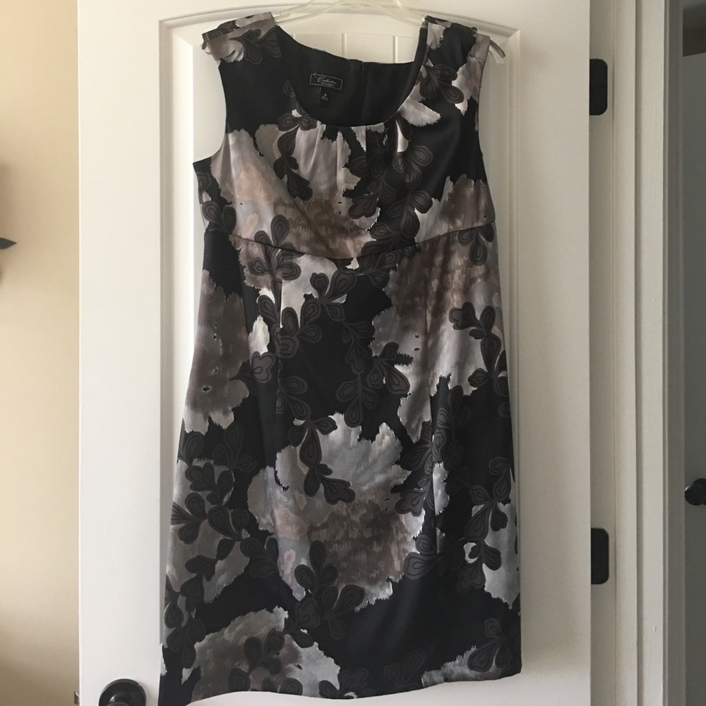 Black floral dress