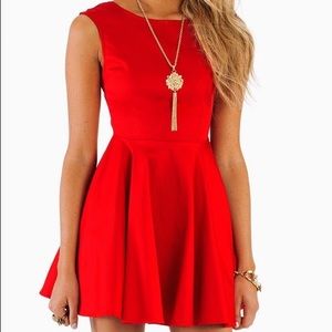 Red Skater Dress