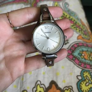 Fossil Brown Leather Watch