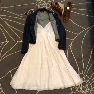 White J.Crew Summer Party Dress