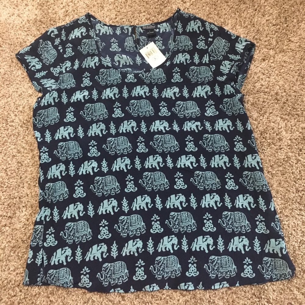 NWT Lucky Brand Elephant Top
