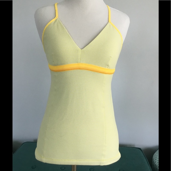 Lululemon yellow tank size 6 - Picture 1 of 2