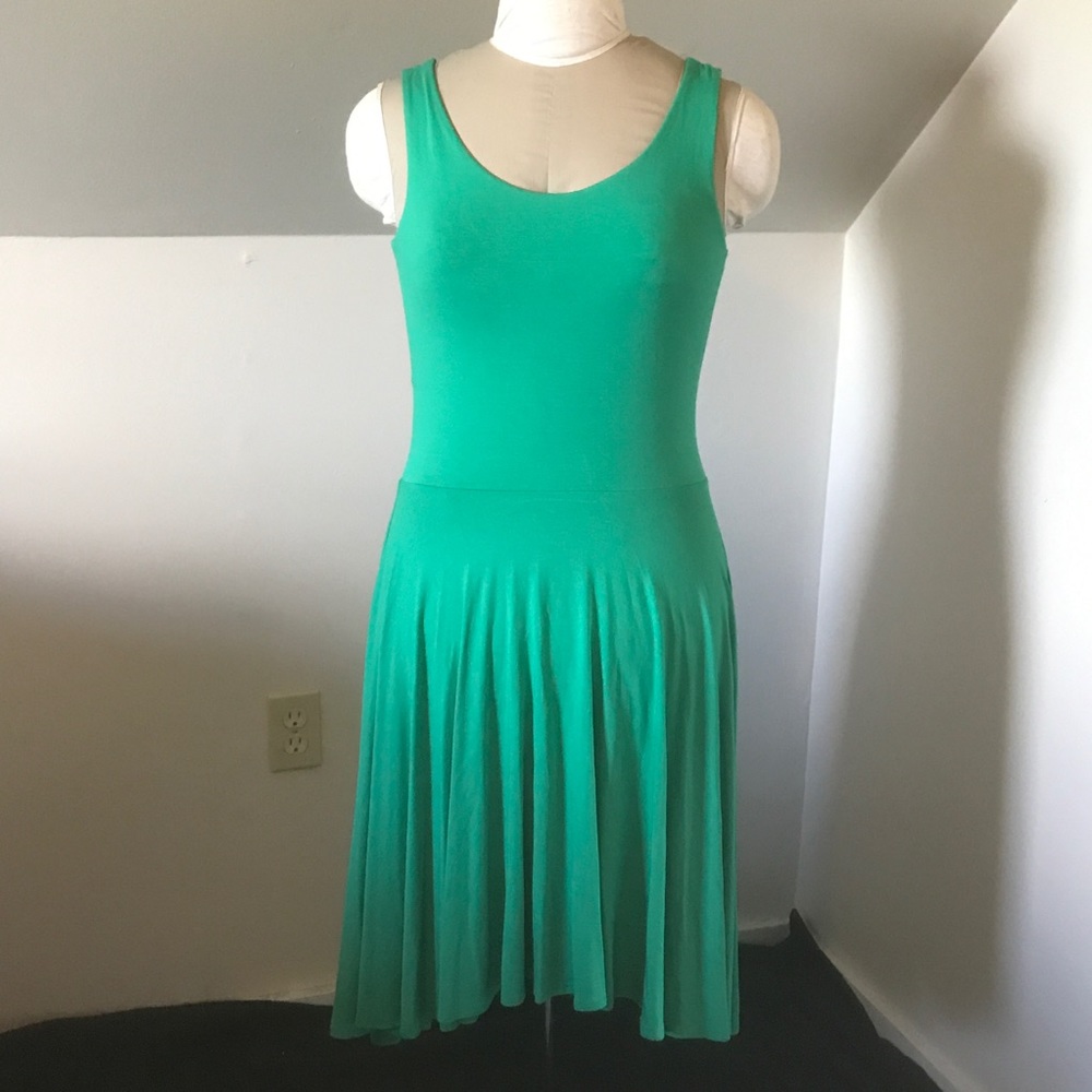 Cynthia Rowley Green Low Back Knit Dress S