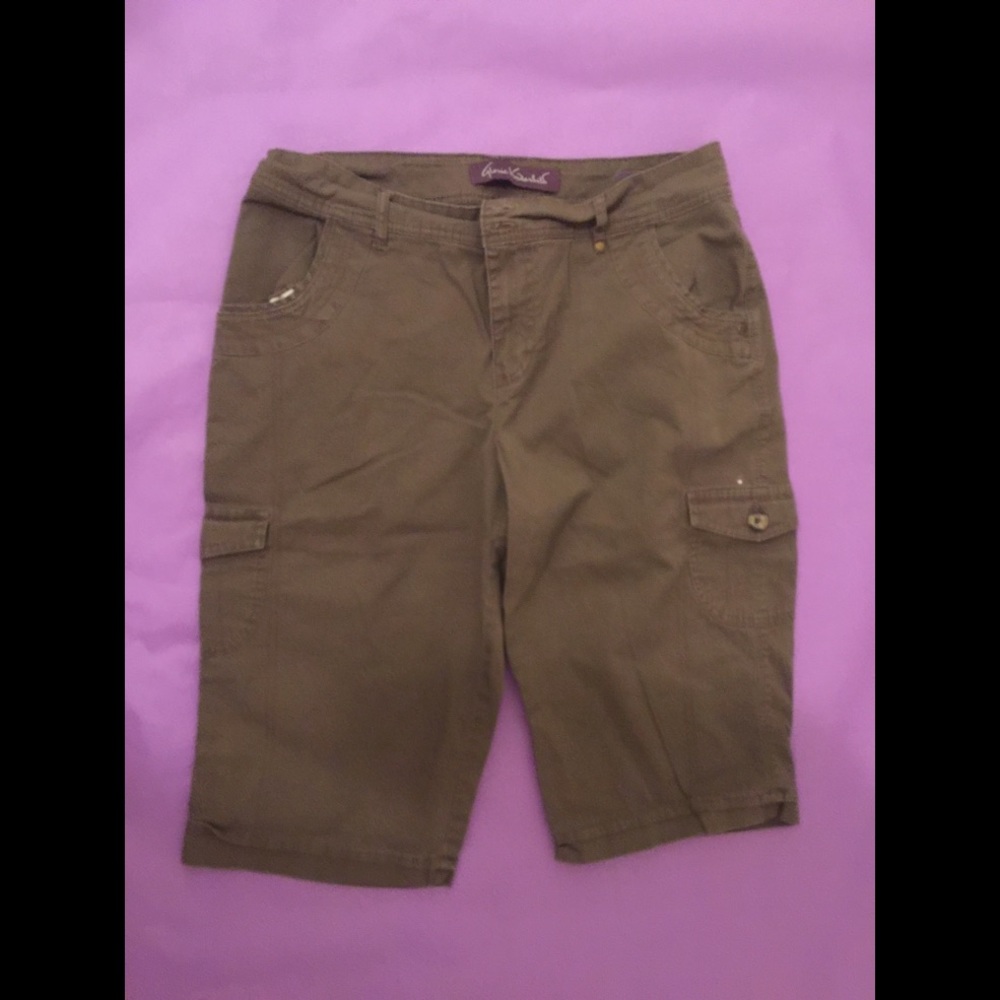 Size 10 tan Bermuda shorts