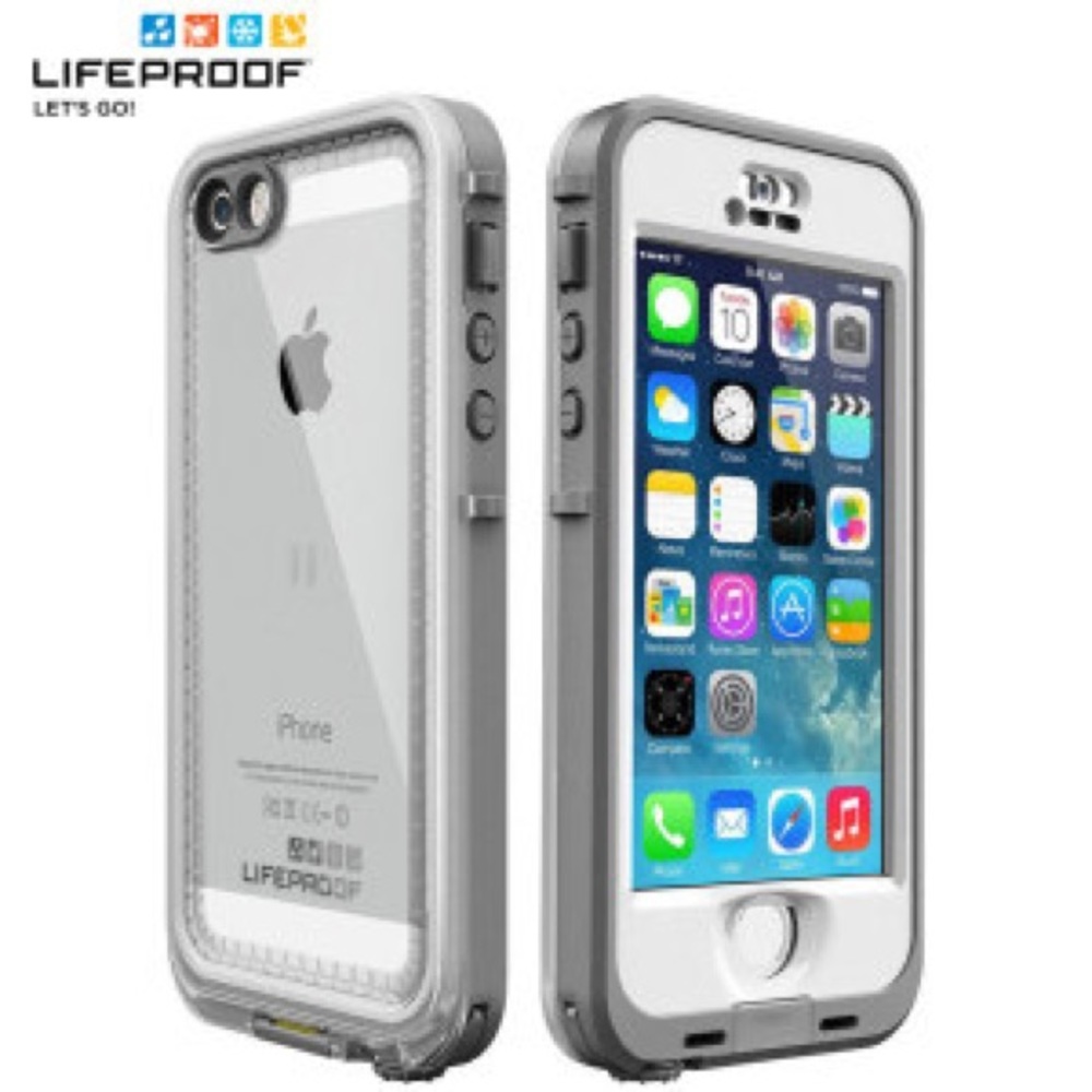 White/Clear iPhone 5S Nuud Case