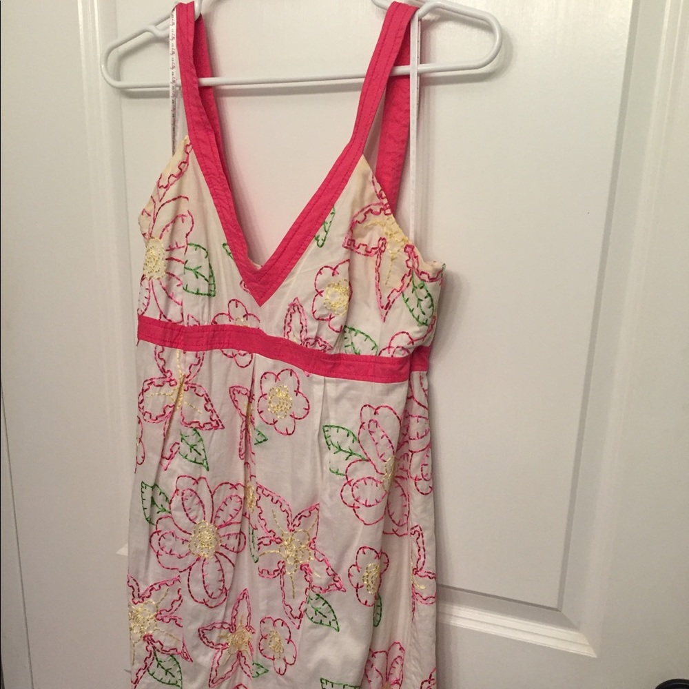 Lilly Pulitzer embroidered print dress