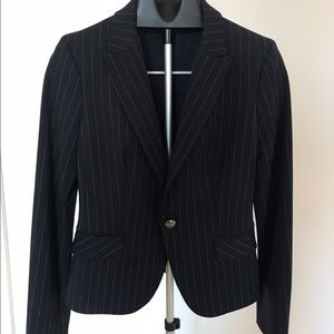 Express Navy Pinstripe Blazer