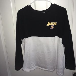 L. A. Lakers color block crew neck